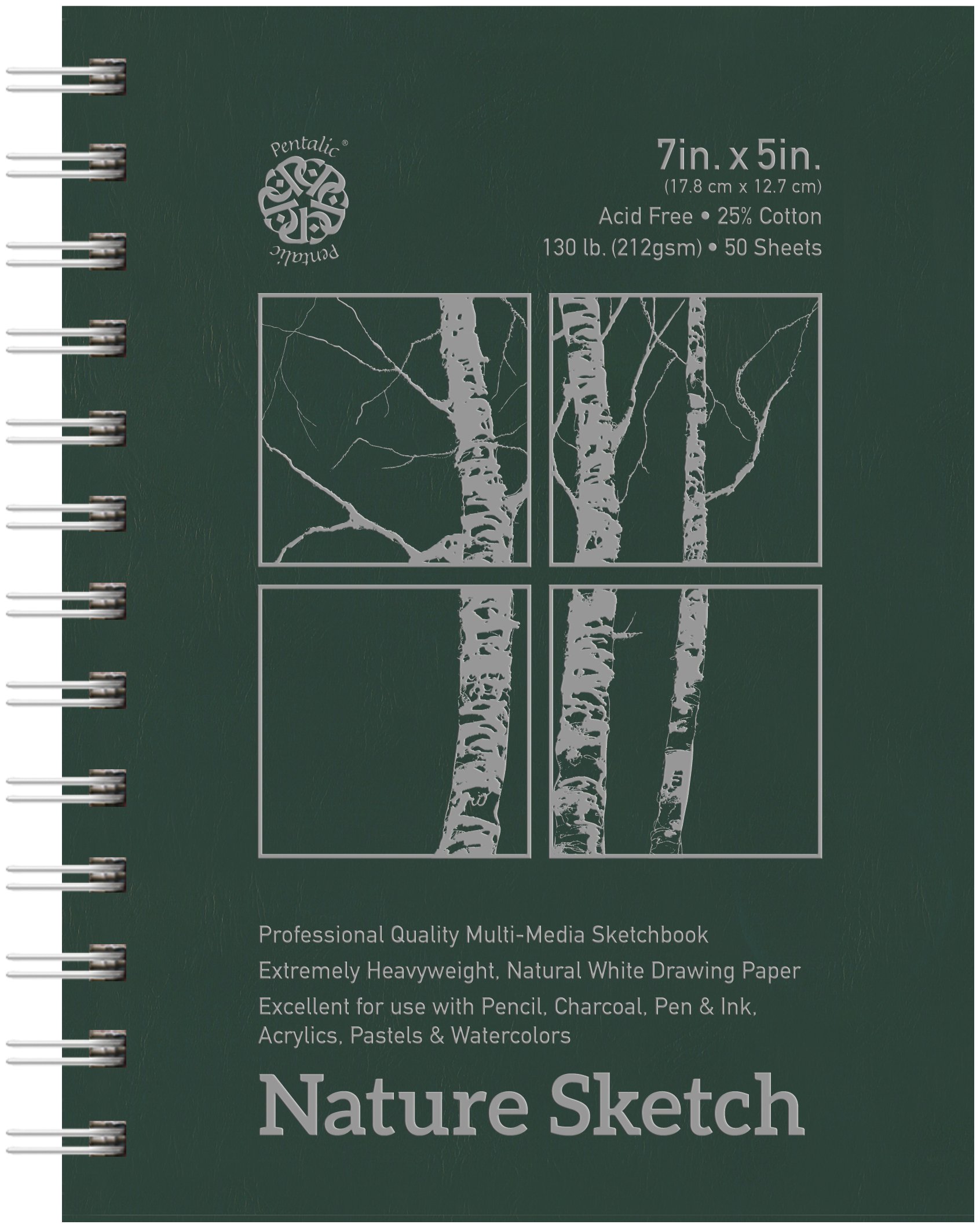 Amazon.com: Pentalic Nature Sketch Pad, 7-Inch by 5-Inch : Arts
